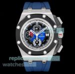 LS Factory Super Clone AP Royal Oak Offshore Michael Schumacher Black & Blue Dial Watch 